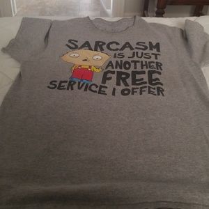 Family guy text tee